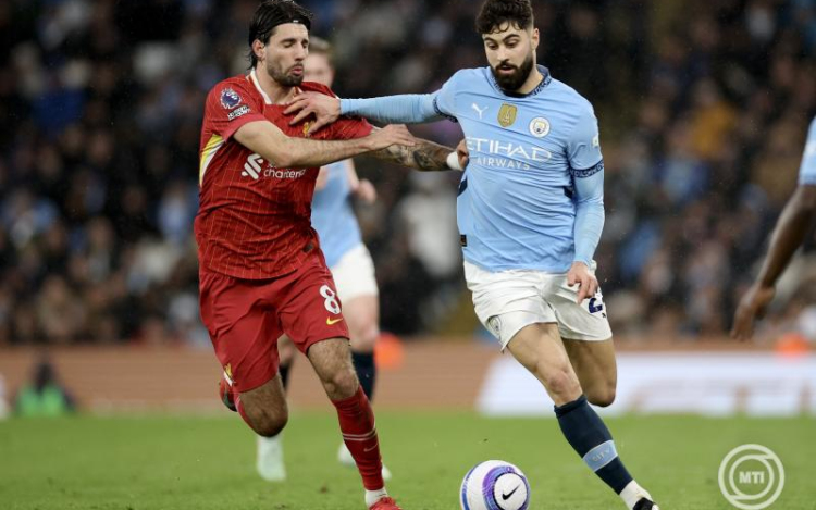 Szoboszlai góljával és gólpasszával verte a Liverpool a címvédő Cityt